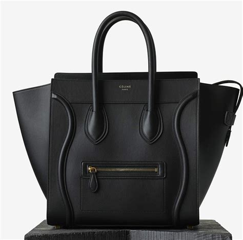 celine luggage black bag|celine shoulder luggage tote price.